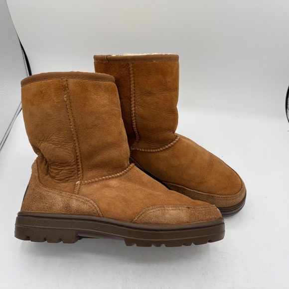 UGG Boots WOMENS Ultra Short Revival Sheepskin Boots Chestnut - Size 7 #5225 - Picture 10 of 15